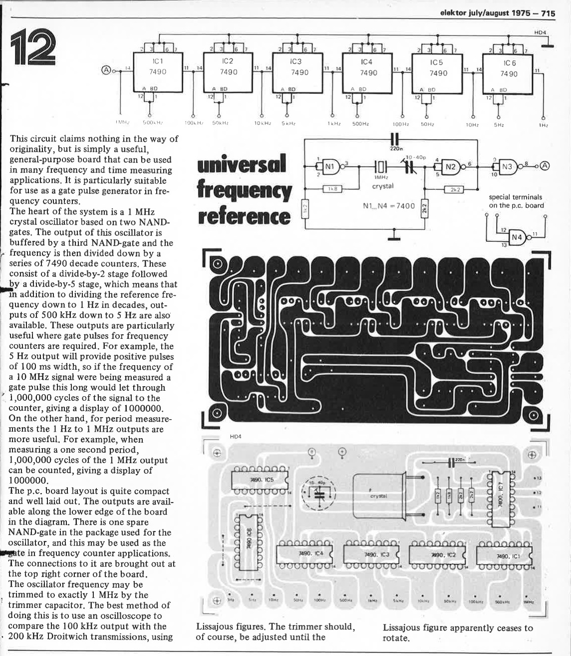 frequency reference, universal