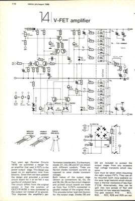 V-FET amplifier