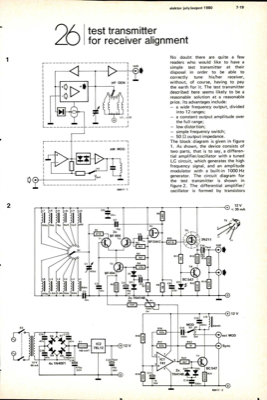 test transmitter for receiver alignment