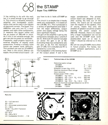 STAMP - Super Tiny AMPlifier